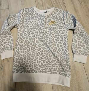 Nike Leopard Print Crewneck Sweatshirt Girl's 5-6 yrs